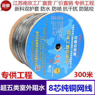 安普超五類室外純銅阻水網(wǎng)線 防水工程與遠距離監(jiān)控的可靠選擇